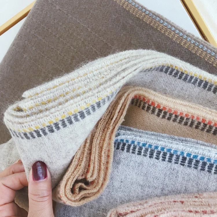 Baratos Bufanda de Cachemira de diseñador de marca para mujer 2019 bufandas de invierno chales de calidad alta y envolturas gruesas y cálidas Pashmina manta para dama bufanda