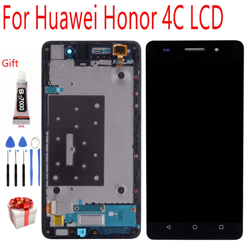 Модуль дисплея для 5," huawei Honor 4C ЖК-дисплей сенсорный экран в сборе дигитайзер бесплатные инструменты для Honor 4C lcd