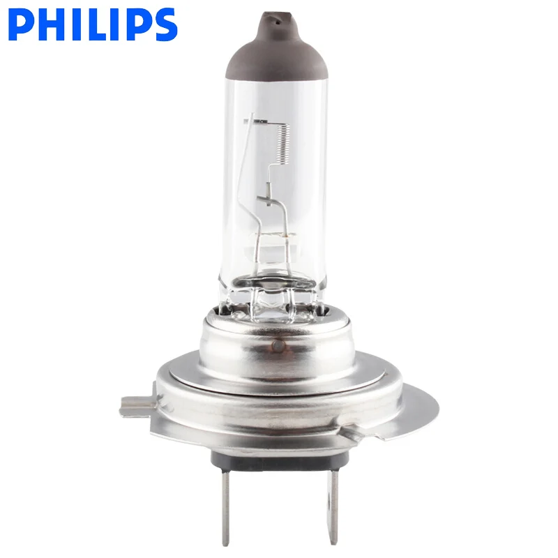 Philips оригинальные H7 12V 55W PX26d Премиум видения стандартные Автомобильные фары галогеновые лампочки лампы ECE утвержден 12972PR C1, 1X
