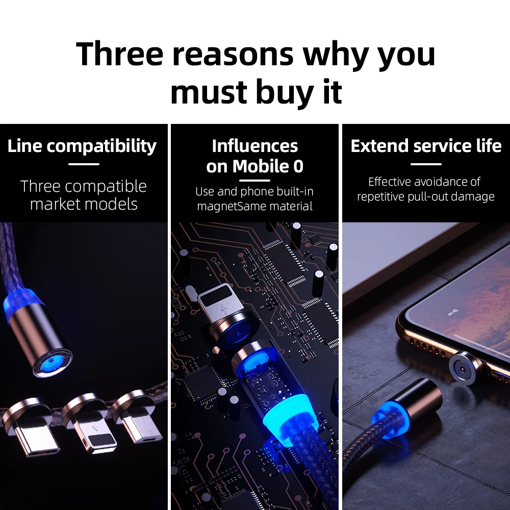 Магнитный кабель TEAEGG Micro usb type C для быстрой зарядки телефона Micro usb type-C магнитное зарядное устройство USB C для iphone huawei xiaomi кабель