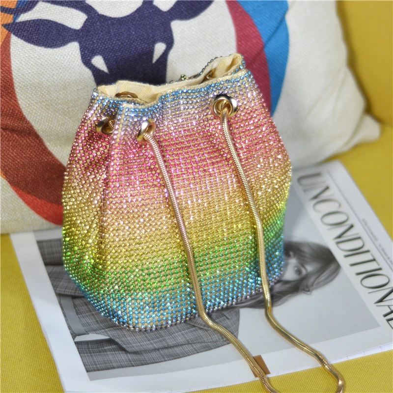 Sequin Rainbow Bucket Bag NEW Sequin Limited Too Bucket Bag