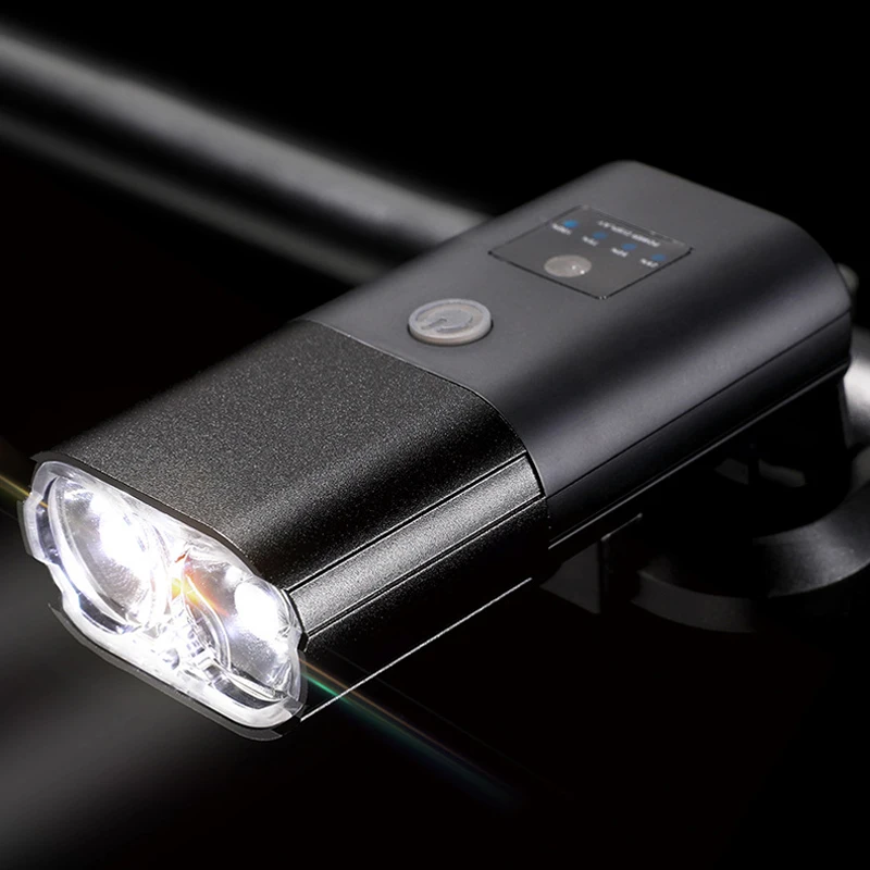 

4000Mah Bicycle Light with Horn 1000 High Lumen Aluminum Alloy Flashlight for Bicycle Usb Rechargeable Headlamp Bell