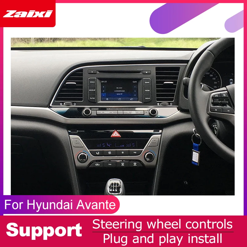 ZaiXi для Hyundai Avante, elantra~ RHD автомобильное мультимедиа андроид Системы 2 DIN Автомобильный dvd-плеер gps-навигатор радио