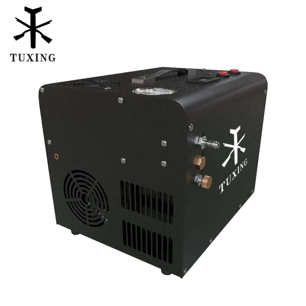 TUXING TXET062 Pcp compresor de aire bomba de alta presión 12V bomba portátil PCP pistola de Rifle de aire inflador neumático tanque 4500Psi 300Bar