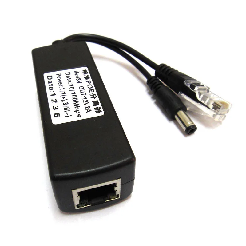 POE-Сплиттер со стандартом IEEE 802.3AT 12 В 2 А выход постоянного тока 48 вход для IP-камеры
