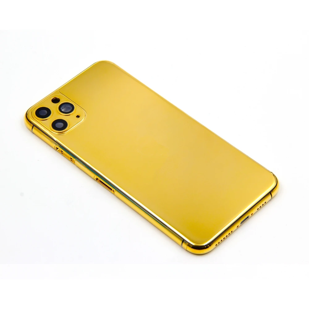 24kt Gold Plated Housing For Phone 11 11 Pro 11 Pro Max Replacement Cover Forphone Back Battery Cover Customized Design Mobile Phone Housings Frames Aliexpress
