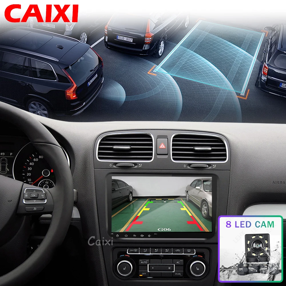 2 Din радио автомобиль Android 8,1 gps Мультимедиа для Volkswagen Skoda Octavia Golf 5 6 touran passat B6 Polo Tiguan Yeti Rapid Bora