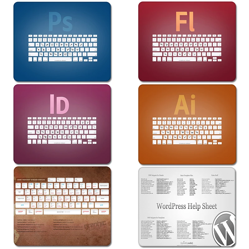 Indesign Adobe Photoshop Wordpress キーボードショートカット自然ゴムテーブルマウスパッドラップトップコンピュータエンクロージャマウスパッドマット Mouse Pads Aliexpress