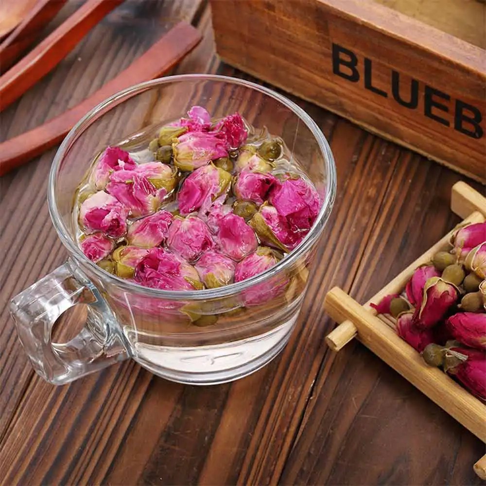 Натуральные розы цветок чай Китайский органический красная роза сушеные цветы бутоны
