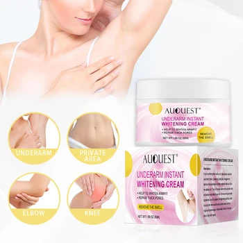 AuQuest Underarm Whitening Cream Moisturizing Nourish Armpit Dull Ankles Elbow Privates Whitening Cream Body Lotion