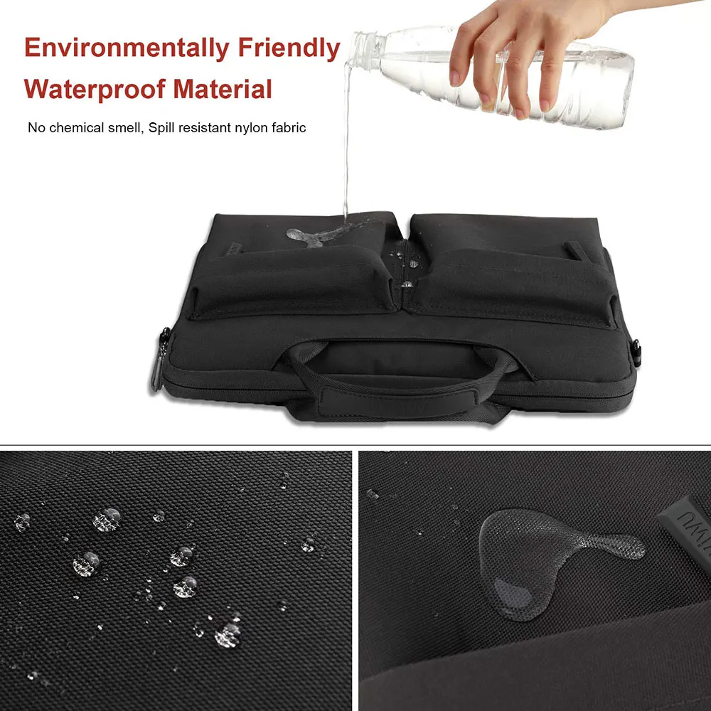 Сумка мессенджер WIWU для ноутбука с несколькими карманами MacBook Pro Air 13 15 16