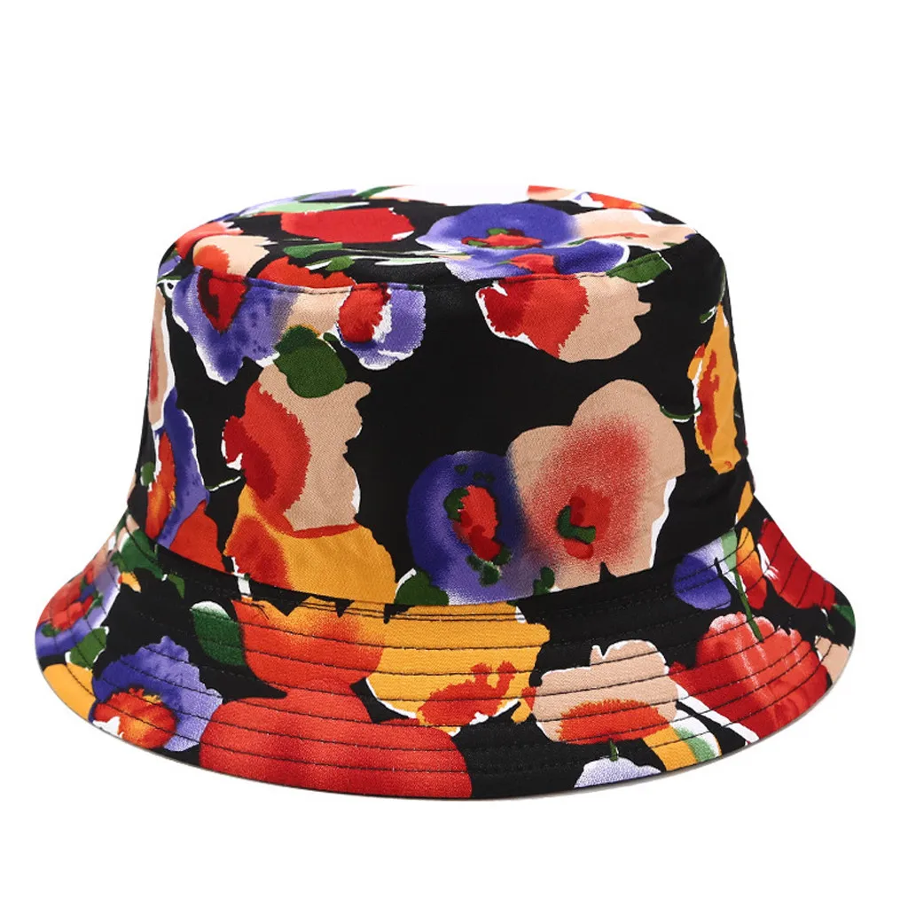 Хит, мужская и женская повседневная Двусторонняя парусиновая складная шляпа от солнца с принтом на открытом воздухе, Панама, летняя шляпа, женская пляжная шляпа для мужчин