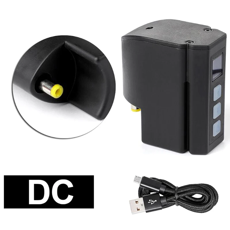 DC 1 набор мини-тату питания RCA/DC разъем татуировки Поставщик беспроводной светодиодный дисплей источник питания для татуировки ручка машина - Цвет: DC