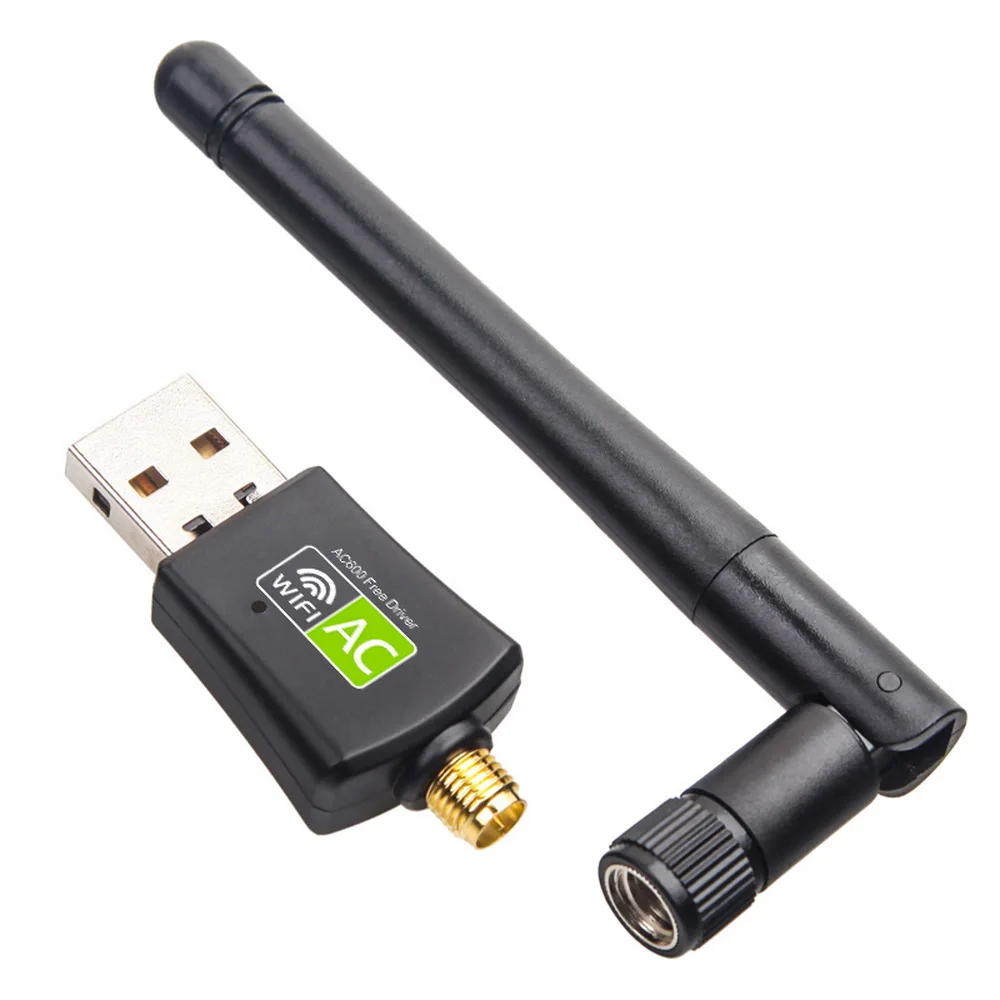 

Wifi Adapter AC600 Free Driver Wireless Usb Adapter 5ghz /2.4ghz Dual Band Usb Dongle 2dBi External Antennas for Windows MAC OS