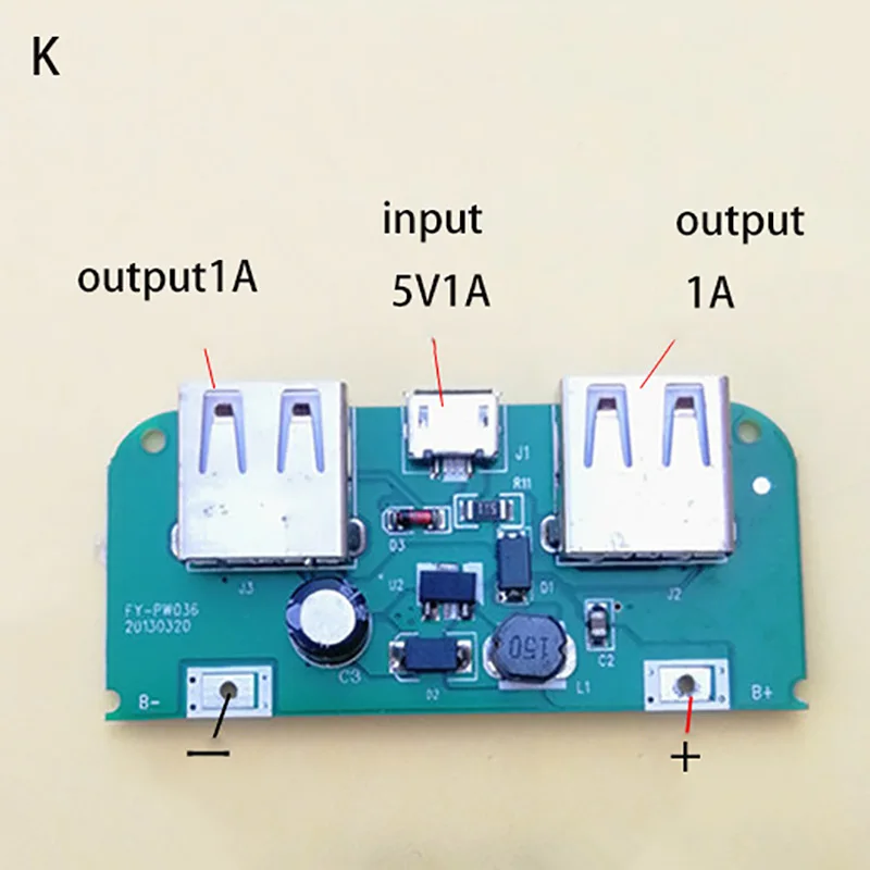 5 в 3 А Блок питания для мобильного аккумулятора плата питания PCB контроллер зарядки два usb порта ЖК-экран DIY аксессуары для замены