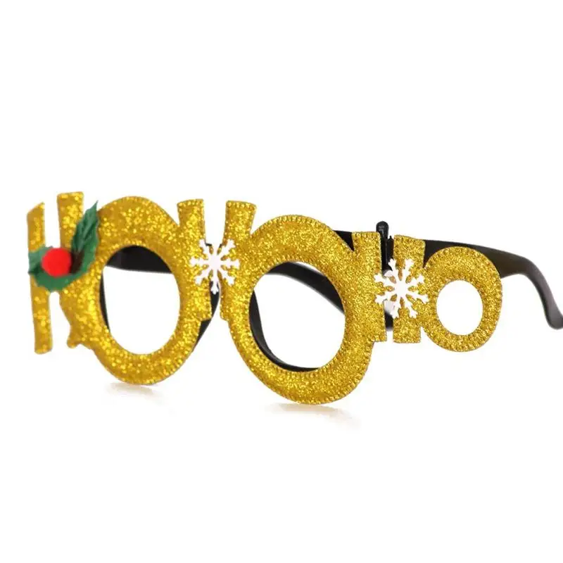 Christmas Decorations Adult Children Toys Santa Claus Snowman Antler Glasses Christmas Decorative Glasses Party Cosplay Prop