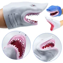 Термопластичная резиновая Акула ручная кукольная игрушка-животное для рассказов, кукольный реквизит, детские игрушки, детская игрушка, модель для детей, подарок