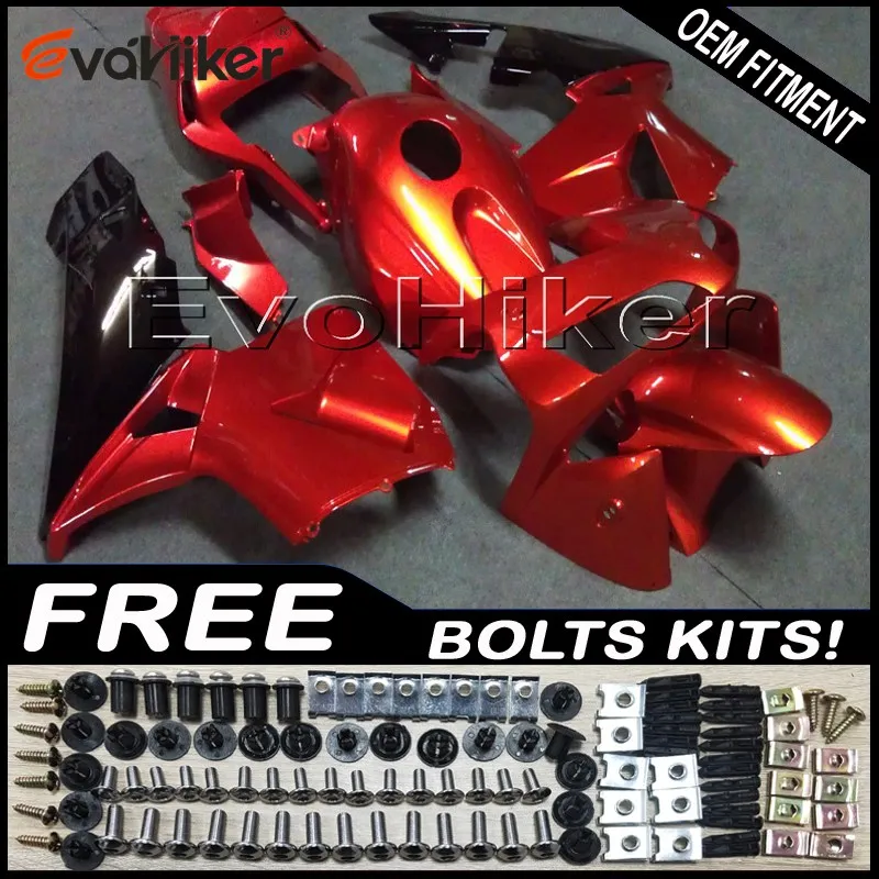 Пользовательские мотоциклетные пластиковые крышки для CBR600RR 2003-2004 F5 03 04 ABS обтекатель мотоциклетные панели литьевая форма черный+ подарки - Цвет: N