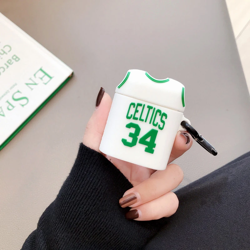 LOS ANGLES Trend basketball lakers 24 kobe bryant celtics Уникальный 3D Мягкий силиконовый чехол для наушников Apple Airpods2 bluetooth