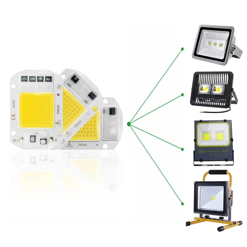 LED COB чип 10 Вт 20 30 50 220 В|Светодиодные чипы| |