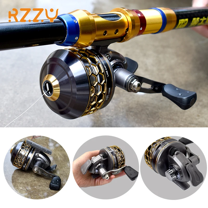 Metal Fishing Reels Hunting Slingshot Catapult Bow Fish Wheel Hard Gear  Light & Tough Body for Outdoor Shooting Sports Upgrade