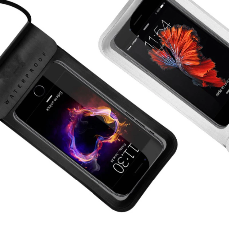 TPU Waterproof Diving Swimming Phone Bags Case for 5.0-7.0 Inch Cell Pouch Storage Dry Bag Drifting Sport | Спорт и развлечения
