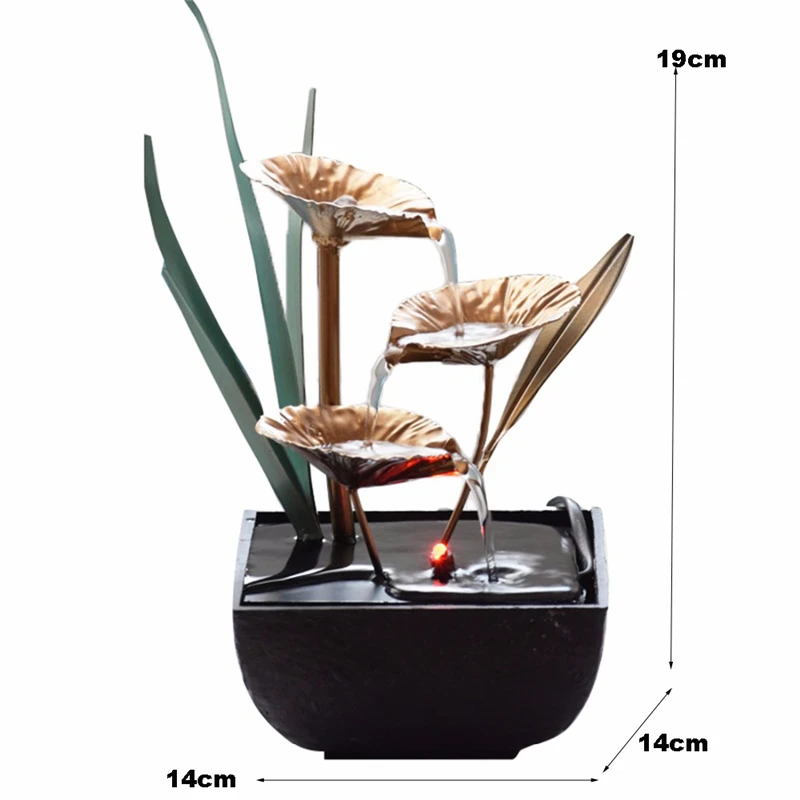 Фонтан для релаксации в помещении, фонтан из смолы-рок, настольный фонтан для воды, офисный настольный фонтан для снятия стресса - Цвет: 2030