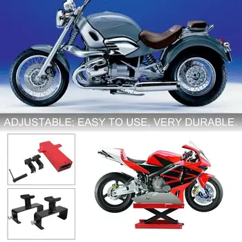

Multifunctional Motorcycle Repair Frame Durable Metal Material Motorcycle Maintainance Repair Tools Red