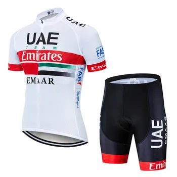 

Cycling 2020 UAE Cycling Team Jersey Cycling Clothes Quick-drying Clothes Bib Gel Suit Bicycle Clothes Maillot Sportswear