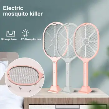 

New Electric Insect Racket Swatter USB Rechargeable Mosquito Swatter Kill Fly Bug Zapper Killer Trap Mosquito Zapper Home Living