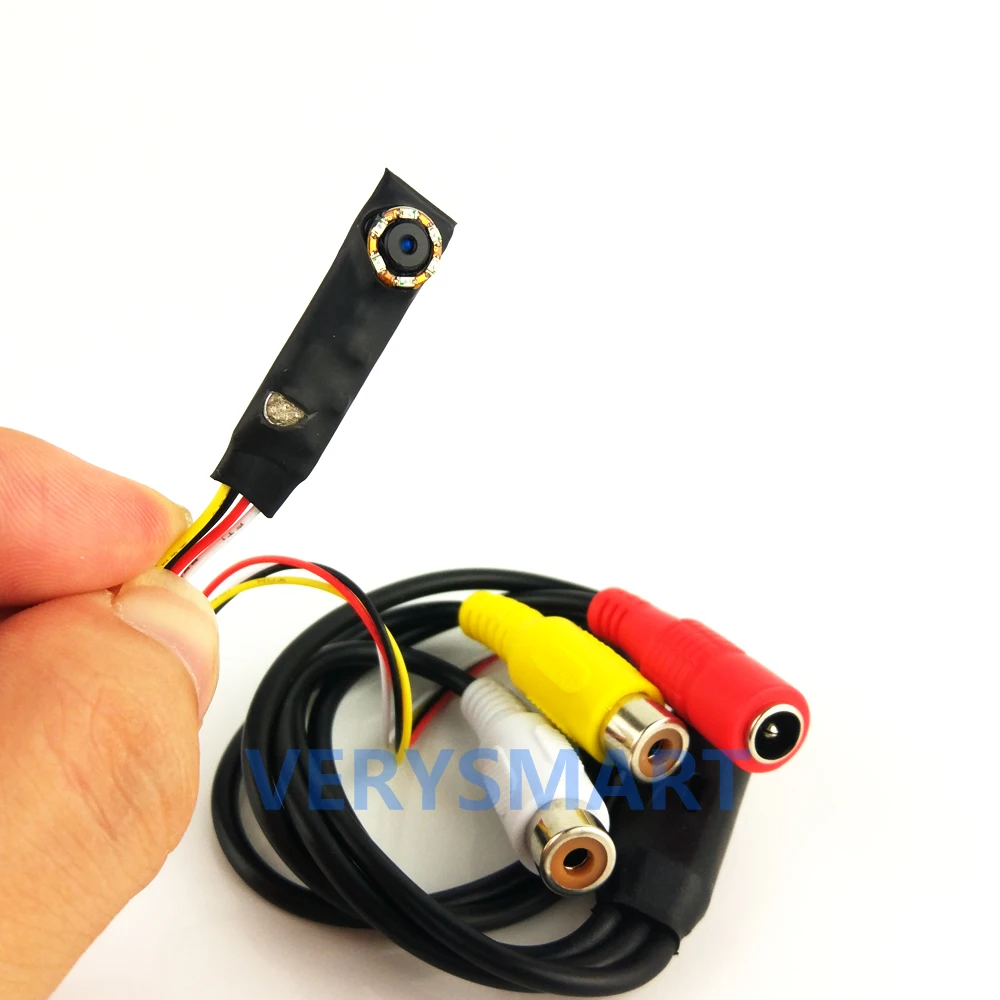 

CCTV Home Security Surveillance Camera Super Small Camera Video Audio Analog Camera with 6pcs 940nm IR LEDs Support Night Hidden
