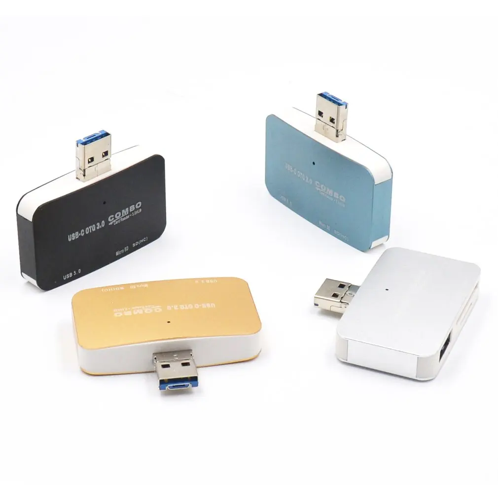 Кард-ридер USB 3,0 все в одном SD/Micro SD Compact Flash смарт-карта памяти Адаптер Тип C OTG SD кард-ридер