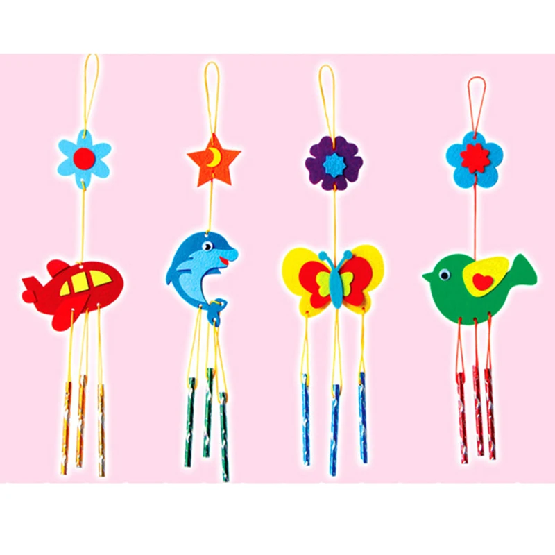 EVA Rattles Models DIY Baby Early Education Puzzles Toys for Children Kids Handmade Wind Rattle Model Building Kits Random Color | Игрушки и