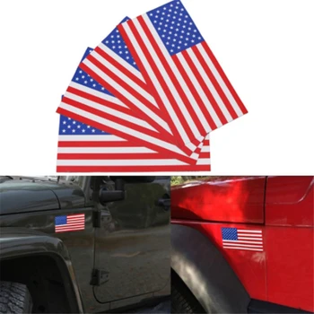 

Car Styling Auto USA Sticker 3D American Flag Badge Emblem Decal Decoration