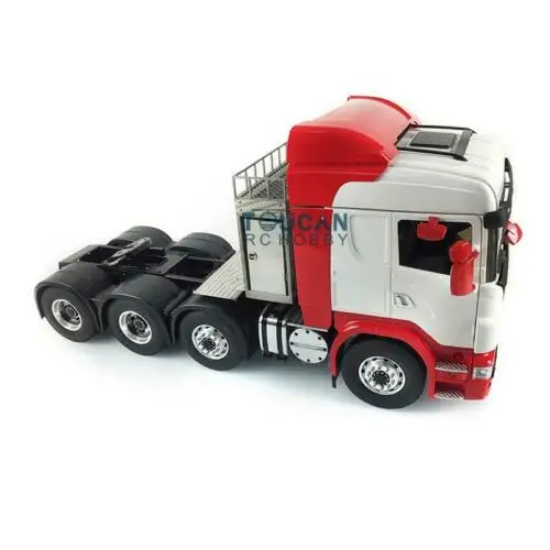 1/14 LESU металлический шасси RC тягач DIY Hercules Sca 8*8 кабина Tmy THZH0540
