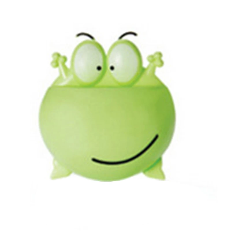 green12cmx13cmx5.1cm Держатель для зубных щеток Милая Божья коровка домашняя ванная комната настенное крепление присоска зубная паста стеллаж для хранения зубных щеток для детей - Цвет: green12cmx13cmx5.1cm