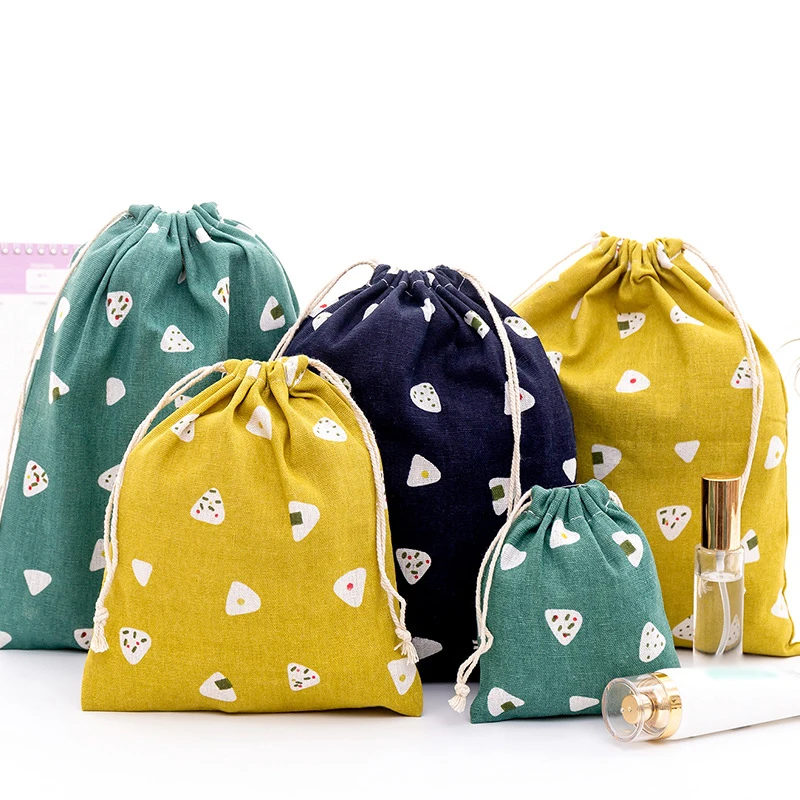 Women Cotton Reusable Shopping Bag Drawstring Eco Tote Foldable Grocery Pouch travel Storage Bags | Багаж и сумки