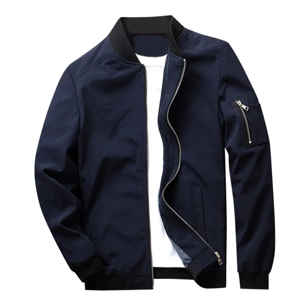 JAYCOSIN, мужская куртка, Chaqueta Hombre,, осеннее пальто с круглым вырезом, верхняя одежда, длинный рукав, Повседневная тонкая куртка, Мужская куртка, Jaqueta, 19AUG7