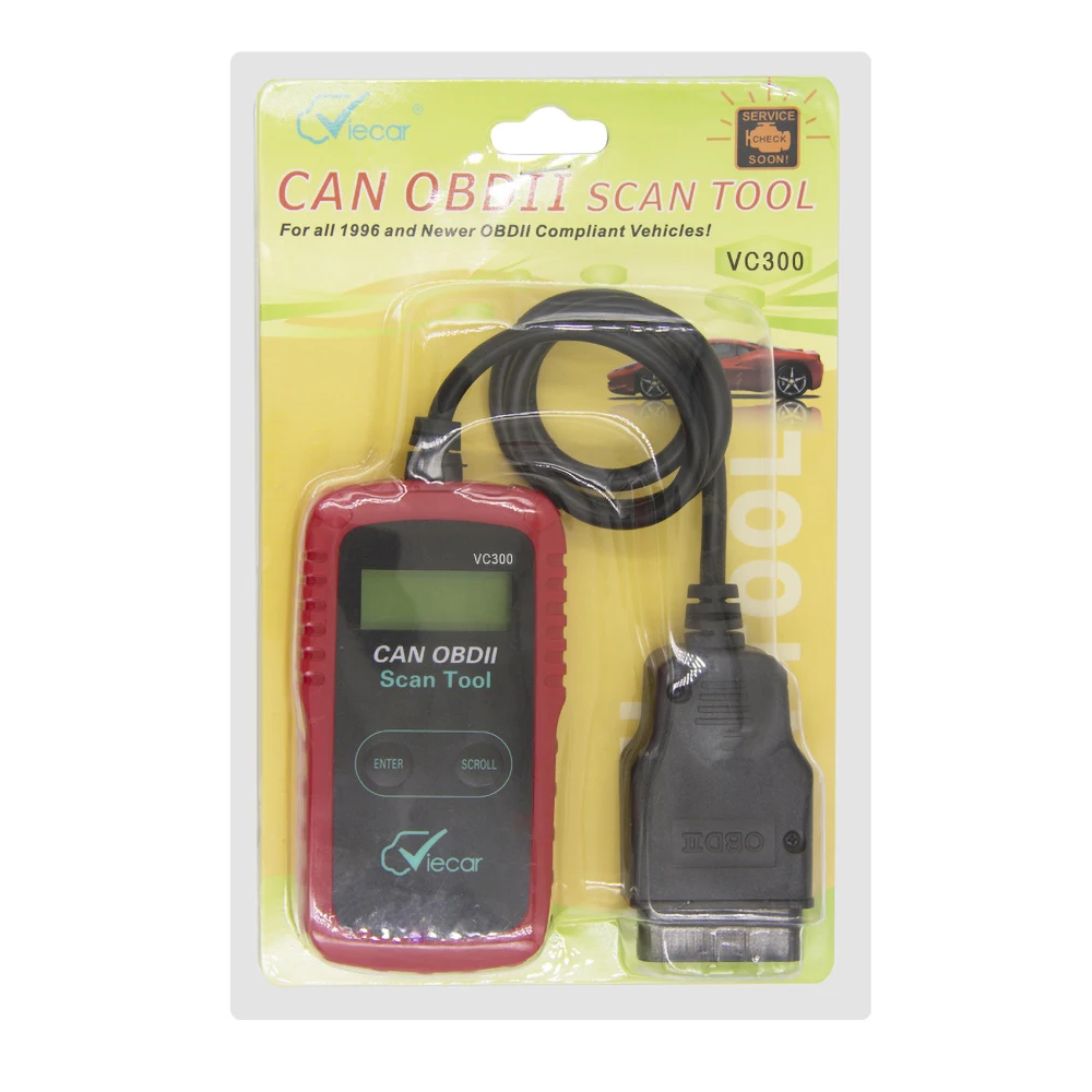 Диагностический сканер Viecar OBD2 считыватель кодов для автомобиля CY 300 OBD 2 двигателя