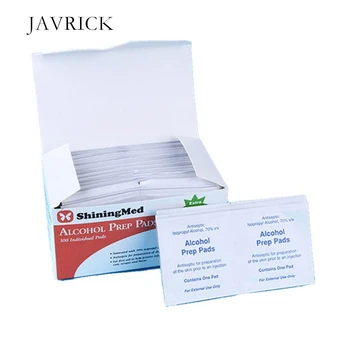 

100Pcs/Box Portable Medical Alcohol Prep Pad Swabs Wipes Skin Jewelry Cleaner DIY Accessories Jewelry Cleaner Tool