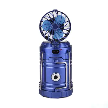 

Solar Rechargeable Fan Multi-function LED Camping Light Tent Lamp Flashligh LED Tent Lighting Camping Lamp