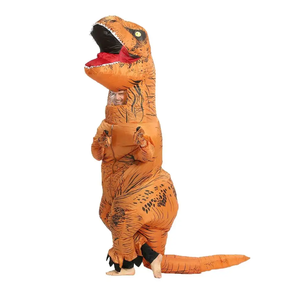 

Inflatable T-Rex Dinosaur Costume for Adult Kids Men Women Halloween Costume Dino Cosplay Cartoon Anime Party