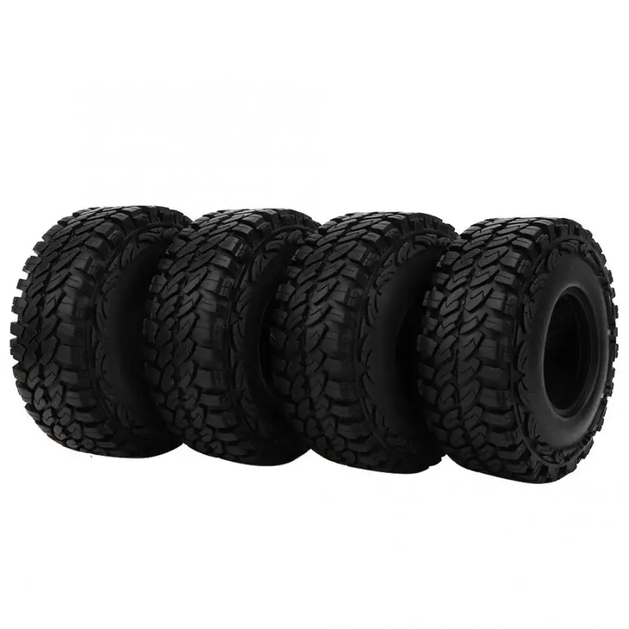 

4 piezas 1.9in/2.2in neumático de goma de alta calidad RC con revestimiento de esponja RC piezas de repuesto de coche para 1/10 RC crawler coche de