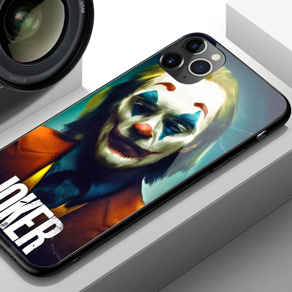 Пленка Joker Joaquin Phoenix стеклянный чехол для телефона, мягкий силиконовый чехол для iphone 6 6s 7 8 plus X XR XS Max 11 pro max - Цвет: 03831