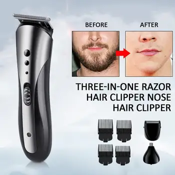 

Hair Trimmer Stainless Steel Health Beauty Portable Silvery Fashion Clippers Barber Shaving Painless Trimmers