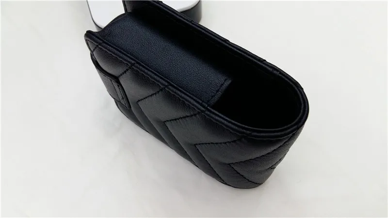 Luxury famous lady lipstick bag real leather fashion women rouge purse classic hasp new style design women's mini-cosmetic bags