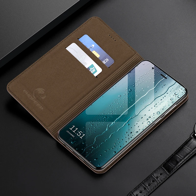 Чехол из натуральной крокодиловой кожи с откидной крышкой для Xiaomi Redmi Note 3 4 4X 5 5A 6 6A