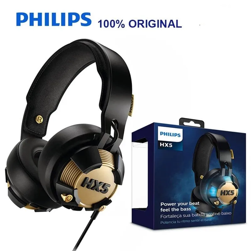 Оригинальная профессиональная гарнитура Philips SHX50 для компьютерных игр с usb-разъемом, синий светодиодный свет, блестящие наушники, официальный тест