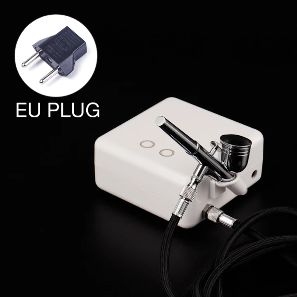Dual Action Airbrush Compressor Kit Air-Brush Makeup Nail Paint Spray Gun Manicure Craft Cake Tattoo Spray Model Air Brush Tool - Цвет: EU Plug