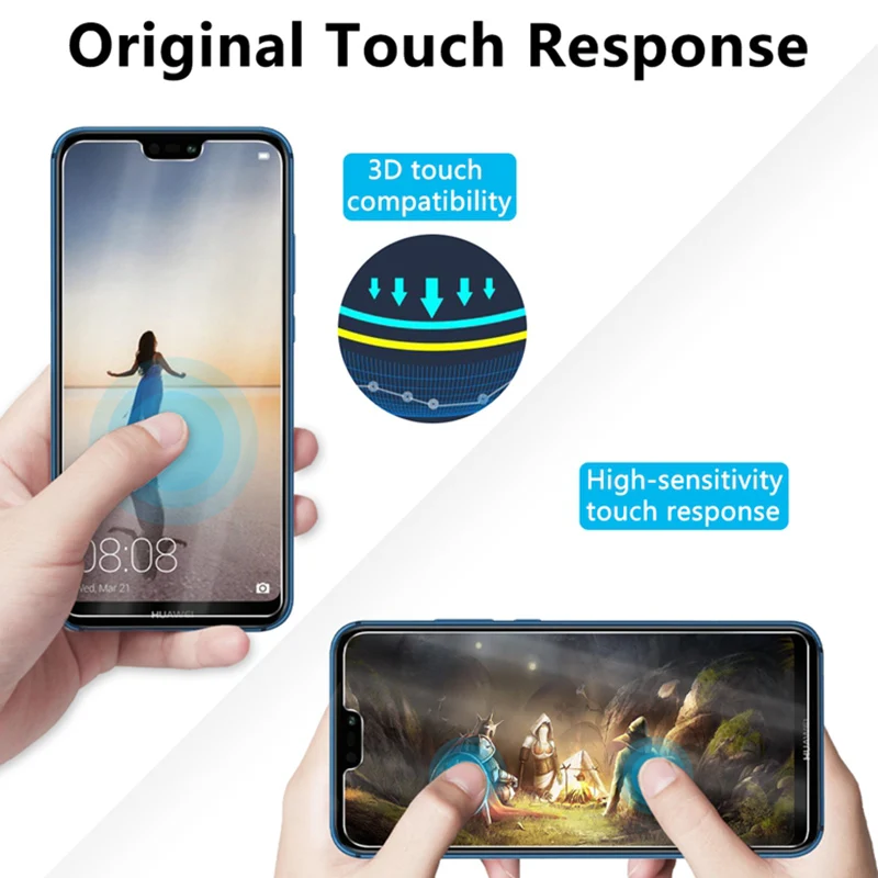 Закаленное стекло для Huawei P20 Pro P 20 Lite Защита экрана P8 2017 Защитное P9 P10 Light